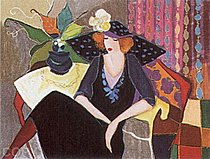 イツハク.タルカイ【謙虚さ】 Isaac Tarkay \"modesty Ii Itzchak Tarkay , print, Modesty II by Itzchak Tarkay - For