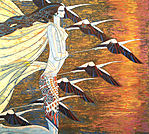 Ting Shao Kuang, Crane and Sunlight
