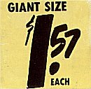 $1.57 Giant Size, FS #2a-2d
