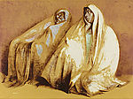 Francisco Zuniga, Dos Mujeres con Rebozos, Sentados (Two Women with Shawls, Seated)