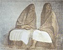 Francisco Zuniga, Dos Mujeres Sentadas con Rebozos (Two Seated Women with Shawls)