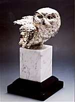 Snowy Owl Bust by Mike Curtis