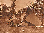 Edward S. Curtis, Plate 620 - A Sarsi Camp