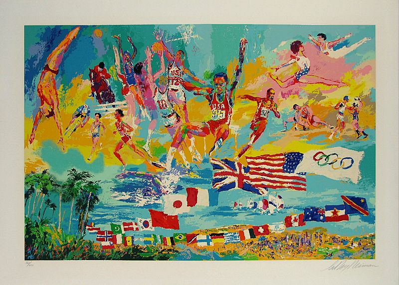 LeRoy Neiman, American Gold, Serigraph on Paper, Limited