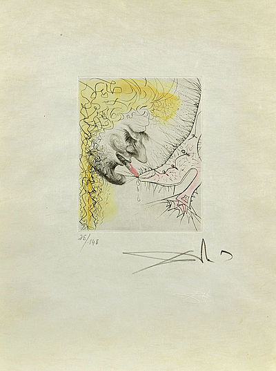 Salvador Dali, Man Kissing Shoe