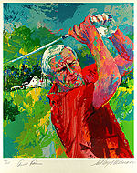 LeRoy Neiman, Arnold Palmer at Latrobe