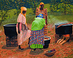 Three Women Working Image